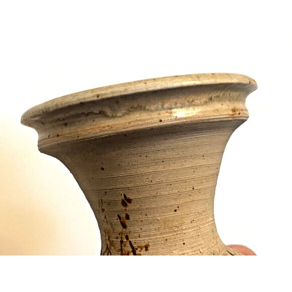 VTG 1980 RON KROGH Vase LANDSCAPE Nature Trees CERAMIC ART POTTERY Signed Etched - Picture 5 of 12